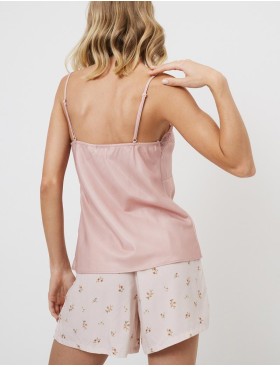 Пижама топ + шорты Aruelle FLOSSIE, Цвет: пудровый, Размеры: XL, изображение 2