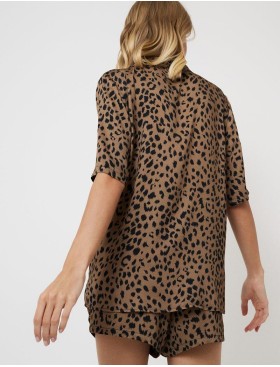 Пижама из вискозы Aruelle KAYA, Цвет: леопард, Размеры: S, изображение 2
