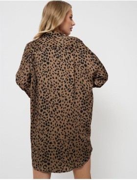 Домашняя рубашка Aruelle KIANNA, Цвет: леопард, Размеры: XS, изображение 2