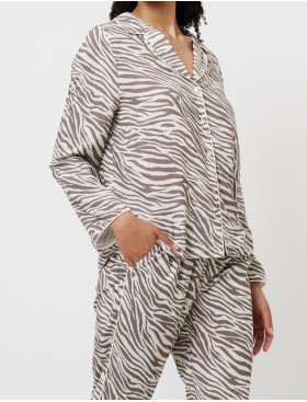 Пижама женская со штанами Aruelle MANUELA, Цвет: капучино, Размеры: S, изображение 4