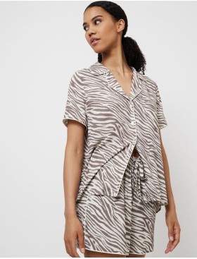 Пижама женская с шортами Aruelle MANUELA, Цвет: капучино, Размеры: S