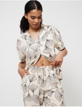 Пижама с брюками из вискозы Aruelle SEASHELL, Цвет: экрю, Размеры: S