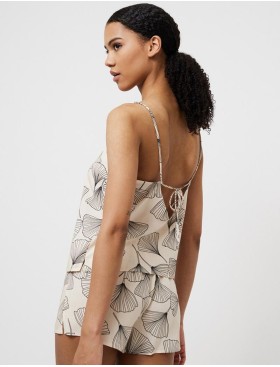 Пижама топ + шорты Aruelle SEONA, Цвет: экрю, Размеры: M, изображение 2