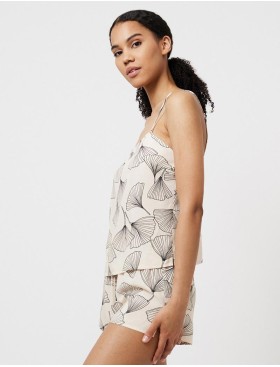 Пижама топ + шорты Aruelle SEONA, Цвет: экрю, Размеры: M, изображение 3