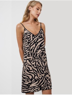 Сорочка для сна Aruelle SHERRY, Цвет: капучино/черный, Размеры: S