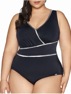 Купальник с блестящей отделкой Ava SKJ62 черный, Цвет: черный, Размеры: 75F