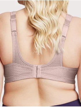 Спортивный бюстгальтер для большого бюста Glamorise GI1067 розовый загар, Цвет: розовый загар, Размеры: 100H, изображение 2