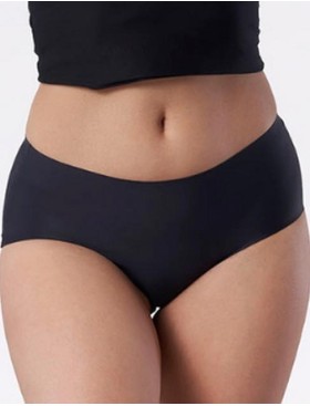 Высокие трусы слипы Julimex SIMPLE MAXI черный, Цвет: черный, Размеры: M