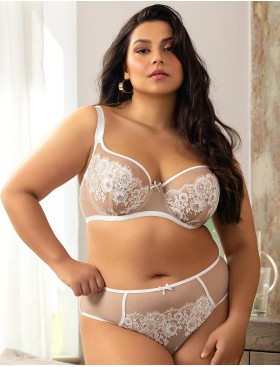 Бюстгальтер с мягкой чашкой MAT FRANCES M-3804-2 Beige-Milk, Цвет: молоко, Размеры: 75G, изображение 4