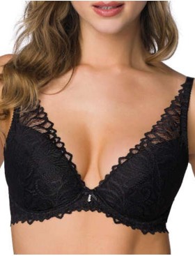 Кружевной бюстгальтер пуш-ап MAT NERINE M-3931-11 Black, Цвет: черный, Размеры: 85C