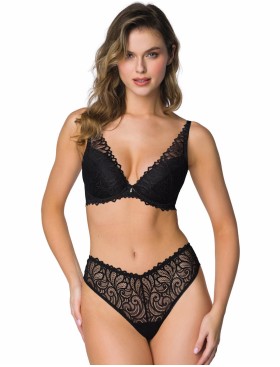 Кружевные трусы стринги MAT NERINE S-3931-4 Black, Цвет: черный, Размеры: S, изображение 3