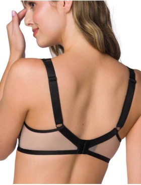 Бюстгальтер бралетт пуш-ап MAT XANTHE M-3900-11 Beige-Black, Цвет: бежевый, Размеры: 70C, изображение 2