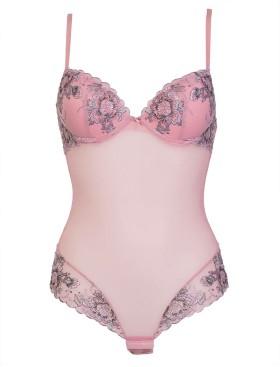 Лиловое боди Sielei EMBROIDERY GOLD 7648 malva, Цвет: malva (лиловый), Размеры: 80B, изображение 2