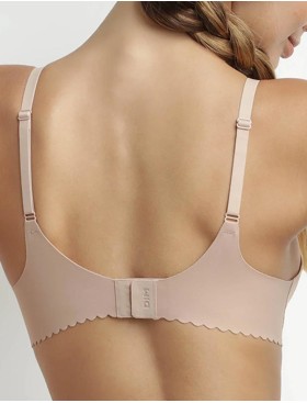 Гладкий бюстгальтер бралетт Dim BODY TOUCH 0DF8 телесный, Цвет: телесный, Размеры: 70C, изображение 2