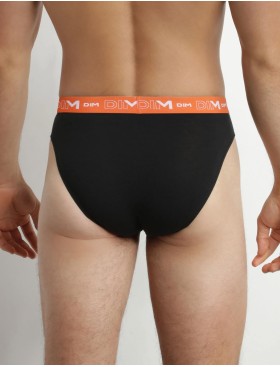 Трусы слипы мужские набор (3 шт) Dim 6595/3 голубой/оранж/зеленый, Цвет: черный (голубой/оран, Размеры: M, изображение 3