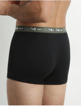 Черные боксеры с цветным поясом (3 шт) Dim 6596/3 голубой/оранж/зеленый, Цвет: черный (голубой/оран, Размеры: M, изображение 3