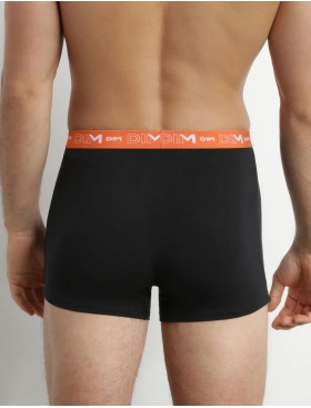 Трусы мужские боксеры набор (2 шт) Dim 6596/2 черный (оранж/голубой), Цвет: черный (оранж/голубо, Размеры: L, изображение 3