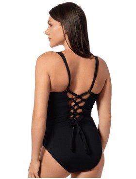 Цельный купальник бандо на завязках Jantzen JZ24302M черный, Цвет: черный, Размеры: 2XL, изображение 2