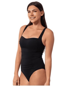 Цельный купальник бандо на завязках Jantzen JZ24302M черный, Цвет: черный, Размеры: 2XL, изображение 3