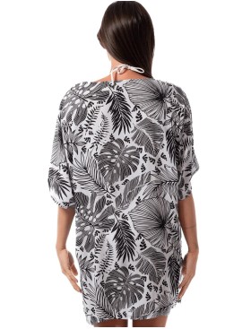 Пляжная туника из вискозы Jantzen JZ25030C, Цвет: белый/черный, Размеры: M, изображение 2