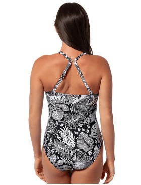 Цельный купальник с уплотненной чашкой Jantzen JZ25031M, Цвет: черный/белый, Размеры: XL, изображение 2