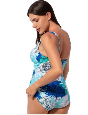 Слитный купальник с драпировкой Jantzen JZ25185M мульти, Цвет: мульти, Размеры: XL, изображение 4