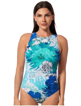 Закрытый купальник для плавания Jantzen JZ25186M, Цвет: мульти, Размеры: XL