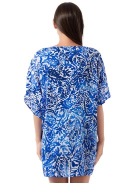 Свободная пляжная туника Jantzen JZ25229C, Цвет: кобальт, Размеры: M, изображение 3
