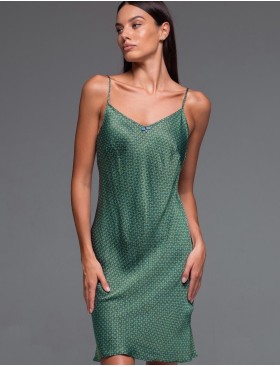 Сорочка из шёлка и вискозы Mia-Amore AMINA 4100, Цвет: изумрудный, Размеры: 3XL