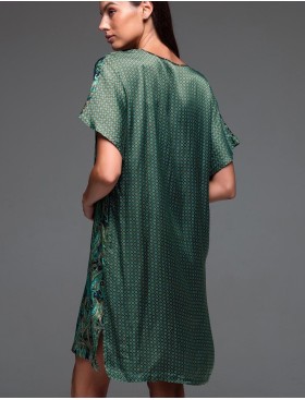 Свободная туника из шёлка и вискозы Mia-Amore AMINA 4104, Цвет: изумрудный, Размеры: L/XL, изображение 2