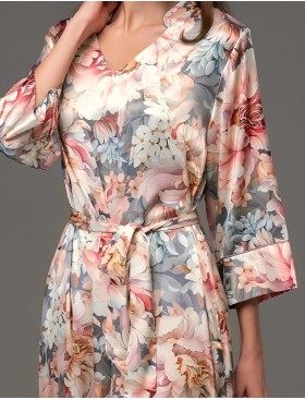 Шёлковая туника Mia-Amore FLORIN 4371, Цвет: мультицвет, Размеры: 4XL/5XL, изображение 4