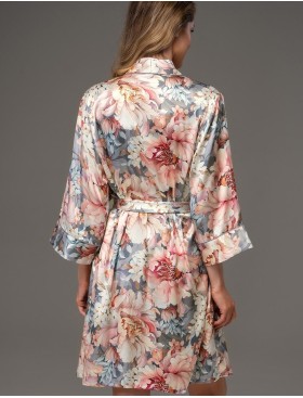Короткий халат-кимоно Mia-Amore FLORIN 4483, Цвет: мультицвет, Размеры: S/M, изображение 2