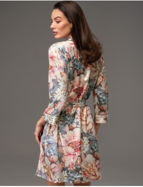 Шёлковая рубашка-халат Mia-Amore FLORIN 4484, Цвет: мультицвет, Размеры: 3XL, изображение 2