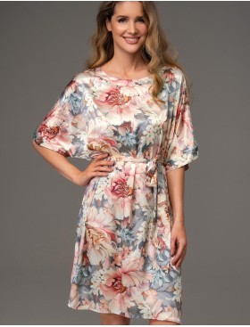 Туника из натурального шёлка Mia-Amore FLORIN 4485, Цвет: мультицвет, Размеры: 4XL/5XL