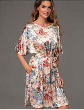 Туника из натурального шёлка Mia-Amore FLORIN 4485, Цвет: мультицвет, Размеры: 4XL/5XL, изображение 3