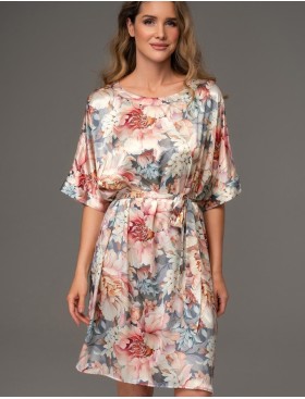 Туника из натурального шёлка Mia-Amore FLORIN 4485, Цвет: мультицвет, Размеры: 4XL/5XL, изображение 4