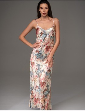 Шёлковая длинная соочка Mia-Amore FLORIN 4487, Цвет: мультицвет, Размеры: M, изображение 3