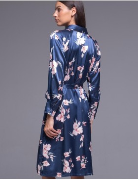 Домашняя рубашка-халат Mia-Amore VIOLA 7507, Цвет: синий, Размеры: 3XL, изображение 2