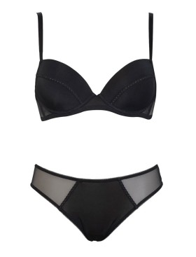 Комплект Sielei LITTLE SHINE 76125 балконет+слипы nero, Цвет: nero (черный), Размеры: 85B, изображение 3