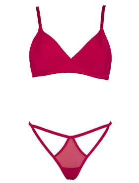 Комплект Sielei LITTLE SHINE 76163 триангул+стринги rosso, Цвет: rosso (красный), Размеры: 80B, изображение 2