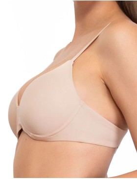 Бескаркасный бюстгальтер пуш-ап Sielei FANTASTIC 1556 cipria, Цвет: cipria (телесный), Размеры: 70B, изображение 3