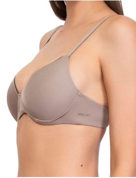 Бескаркасный бюстгальтер пуш-ап Sielei FANTASTIC 1556 stone, Цвет: stone (кофе), Размеры: 70B, изображение 3