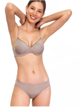 Бескаркасный бюстгальтер пуш-ап Sielei FANTASTIC 1556 stone, Цвет: stone (кофе), Размеры: 70B, изображение 4