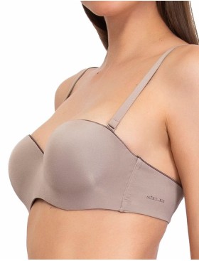 Бюстгальтер анжелика с пуш-ап Sielei FANTASTIC 1580 stone, Цвет: stone (кофе), Размеры: 90B, изображение 2