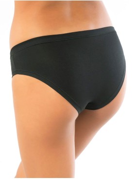 Трусы слипы из хлопка и модала Sielei IOSONOIO 5005 nero, Цвет: nero (черный), Размеры: S, изображение 2