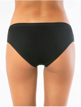 Трусы слипы из хлопка и модала Sielei IOSONOIO 5005 nero, Цвет: nero (черный), Размеры: S, изображение 4