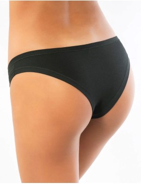 Трусики бразилиана из хлопка с модалом Sielei IOSONOIO 5007 nero, Цвет: nero (черный), Размеры: XL, изображение 2