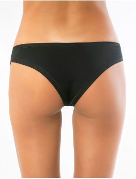 Трусики бразилиана из хлопка с модалом Sielei IOSONOIO 5007 nero, Цвет: nero (черный), Размеры: XL, изображение 4