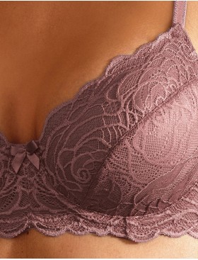 Комплект Sielei ROSES LACE 76205 мягкая чашка + слипы malva, Цвет: malva (лиловый), Размеры: 75C, изображение 2