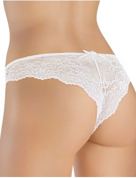 Трусы бразилиана Amelie MICROLACE 8029-3 белый, Цвет: белый, Размеры: XS, изображение 2